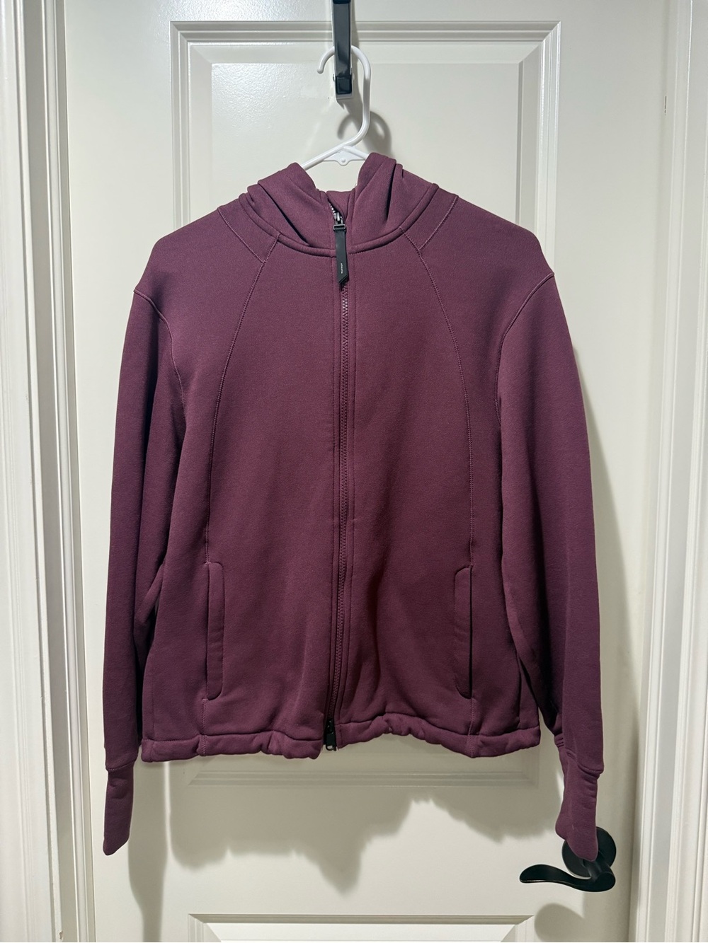 Athleta Altitude Polartec Full-Zip Hoodie Jacket in Aubergine